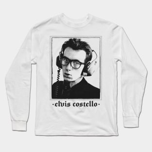 Elvis Costello Vintage Look Punksthetic Long Sleeve T-Shirt